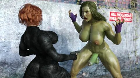 She-Hulk And Black Widow (The Avengers) SquarePeg3D - Chapte