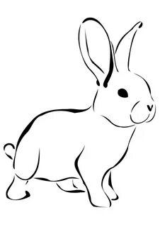Download High Quality rabbit clipart outline Transparent PNG