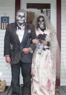 zombie bride and groom (With images) Halloween costumes diy 
