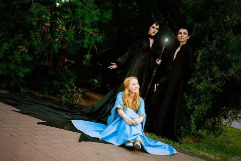Maleficent, Diaval, Aurora by valeravalerevna on DeviantArt 