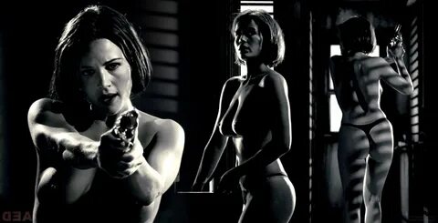 Carla Gugino was a black & white dame in Sin City celebnsfw 