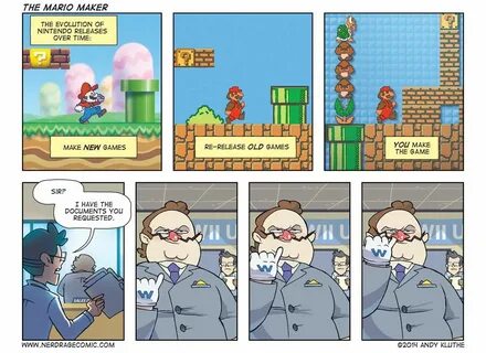 Nerd Rage - The Mario Maker Comics, Mario and luigi, Nerd