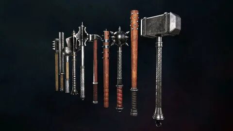 Medieval Weapons Pack - 3D Model by mbillmann