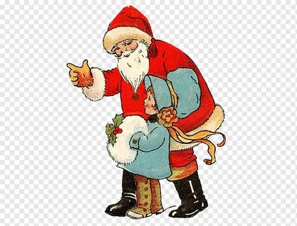 Pakaian Santa Claus Kartun Vintage ornamen Natal, santa clau