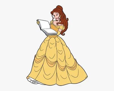 Princess Belle Reading Clipart , Free Transparent Clipart - 