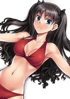 Safebooru - 1girl bikini black hair blue eyes fate/stay nigh