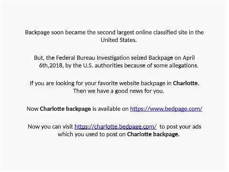 Backpage Charlotte - YouTube