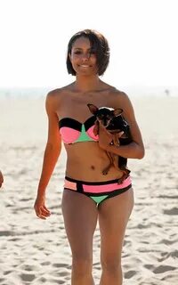 Kat Graham - Wearing Bikini in Santa Monica GotCeleb