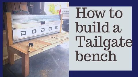 How to Build a tailgate Bench - YouTube