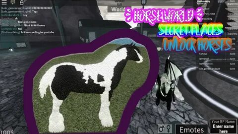ROBLOX Horse World unlocking horses + secret place - YouTube