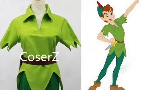Custom Made Peter Pan Costume Green Carnival Party Cosplay C