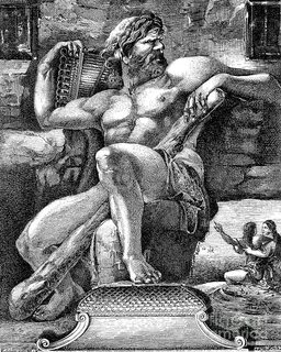 Odysseus And The Cyclops Polyphemus Photograph by Collection