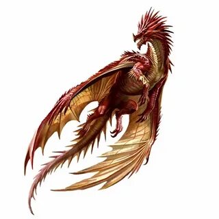 Ancient Red Dragon - Pathfinder PFRPG DND D&D d20 fantasy Re