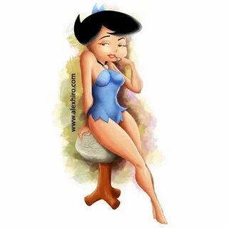 Xbooru - 1girl alex hiro ass barefoot betty rubble female on