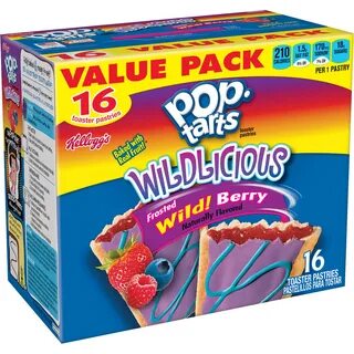 Pop-Tarts, Breakfast Toaster Pastries, Frosted Wild! Berry, 
