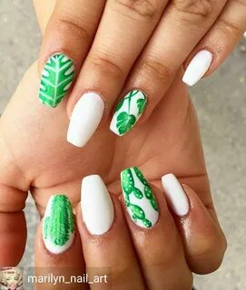 Cactus nails. Tropical nails Tropical nails, Tropical nail a