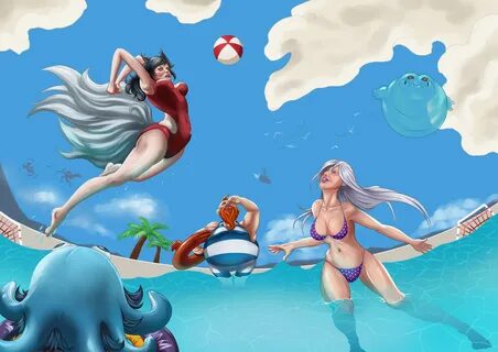 Syndra Pool Party by RyuKaiser Pool party skins, Pool, Pool 