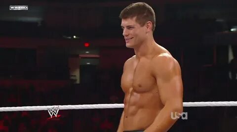 Cody Rhodes Shirtless in WWE Monday Night Raw 20111121 - Shi