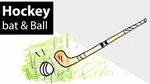 How to draw hockey stick and ball? Learn to draw easy drawin
