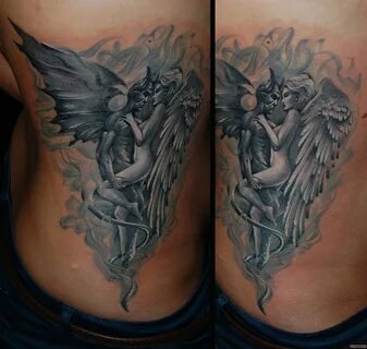 Татуировки ангелов и демонов (58 фото)