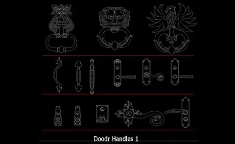 Info Door Handle CAD Block, Ide Top!