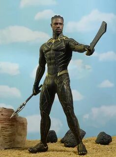 Review and photos of Erik Killmonger Black Panther sixth sca