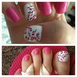 Nail art - matching toes and fingers *** is this yours - let