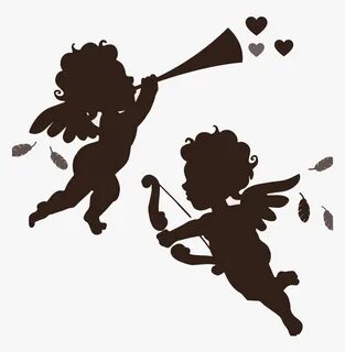 Transparent To Sing Clipart - Angel Vector Silhouette Png, P