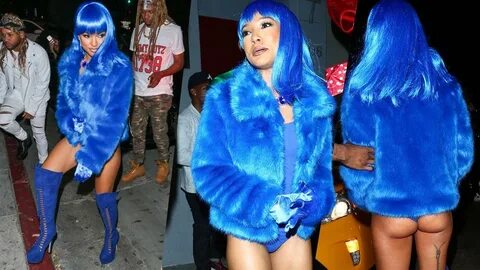 Karrueche Tran Flashes Her Butt In Almost-Naked Lil Kim Cost