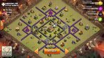clash of clans - Town Hall 8 War base Attack Strategy - Arqa