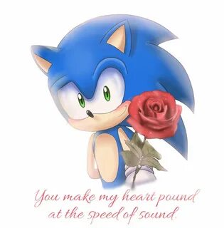 Sonic Valentine's day card - (sorry I'm late) Sonic the Hedg