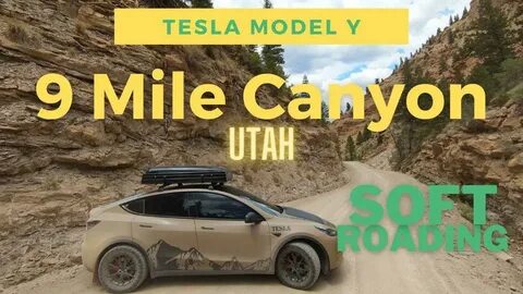 Watch Tesla Model Y Drive The Nine Mile Canyon Road