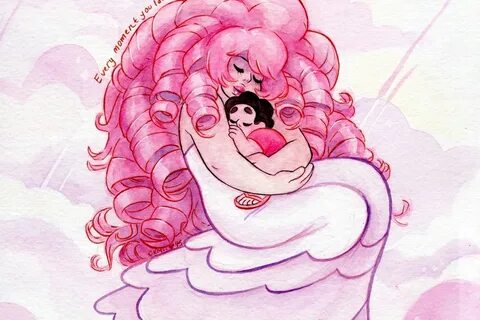 Rose Quartz and Steven Universe Watecolor Timelapse painting