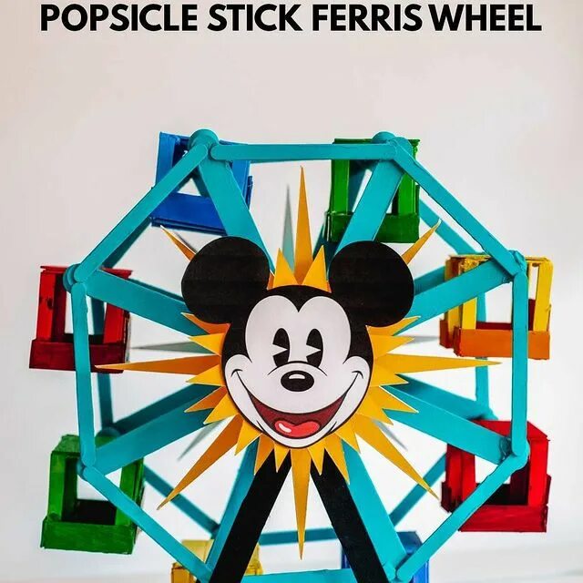 Today on the blog. how to make a popsicle stick ferris wheel!!! 