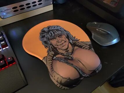 Wrath of Khan titty mousepad finally arrived. Perfectly to s