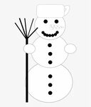 Snowman Black White Scalable Vector Graphics Svg Xmas - Clip