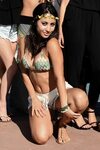 Francia Raisa in a Bikini Top at Her Birthday Party in Malib