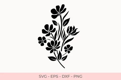 Flowers Bouquets Svg SVG File - All Best Free Fonts Typograp