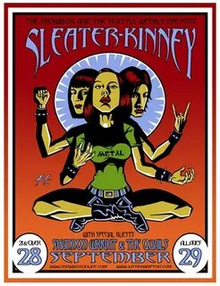 Justin Hampton Sleater-Kinney Poster