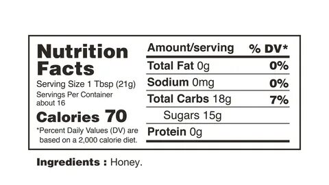 Nature Nate’s Nutrition Facts - Nature Nate's