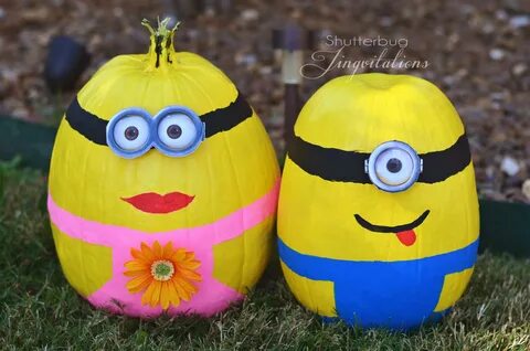 Painted Elmo Pumpkin Minion Pumpkins Jingvitations - Homes D