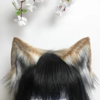 Fox ears / Realistic fox ears / Beige fox ears / Faux fur fo