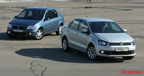 Renault Logan и VW Polo седан (с АКП): образцовый и показате