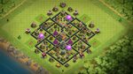 COC TH8 Base Hybrid 2018 with REPLAY