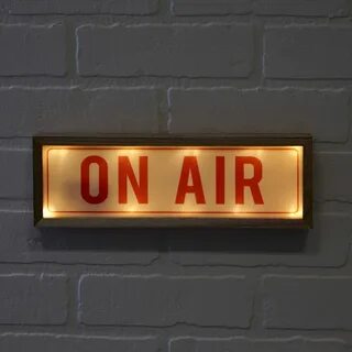 Broadcasting (Action) On air sign, Radio, Wall signs