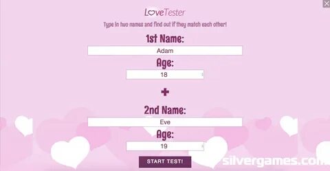 Love Tester - Jeux gratuits en ligne sur Silvergames.com