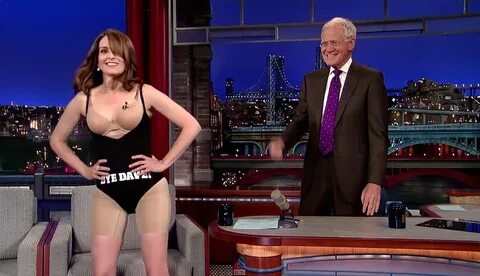 WATCH: Tina Fey Strips Down to Her Spanx on Letterman - Phil