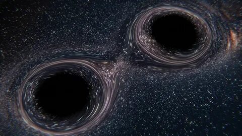 Binary Black Holes with UV Nodes in Animation Nodes in Blend
