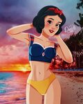 Диснеевские принцессы в купальниках - пляжный пин-ап от Дарь