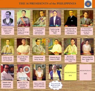 SOBRIETY FOR THE PHILIPPINES: The 16 Presidents of the Phili